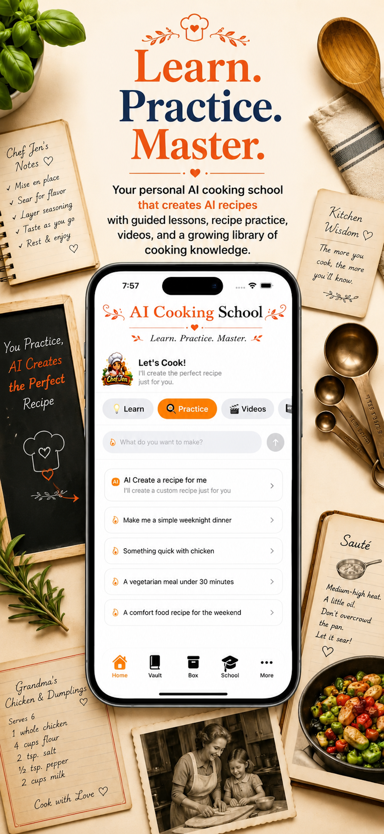 AI Cooking School